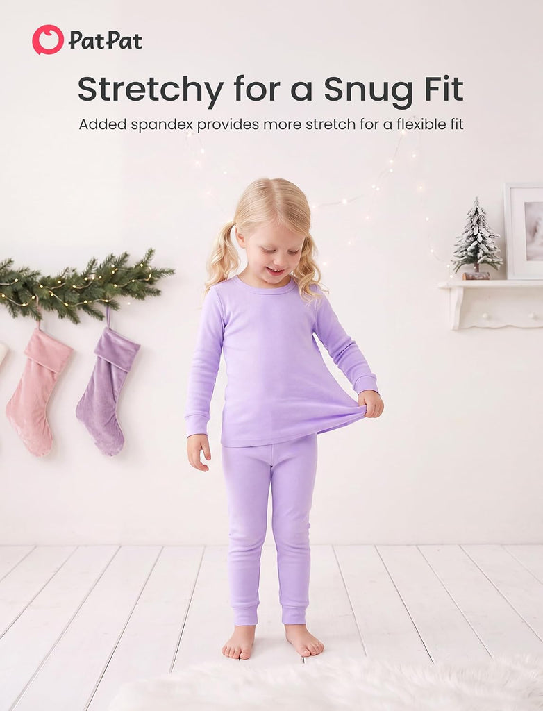Bamboo Viscose Toddler Pajama Sets, piece PJs for Baby Girls Boys