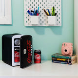 Zero Mini Fridge - Refrigerator for Bedroom Office, Portable Table Top Beverage Cooler, 12V 110V Refrigerador For