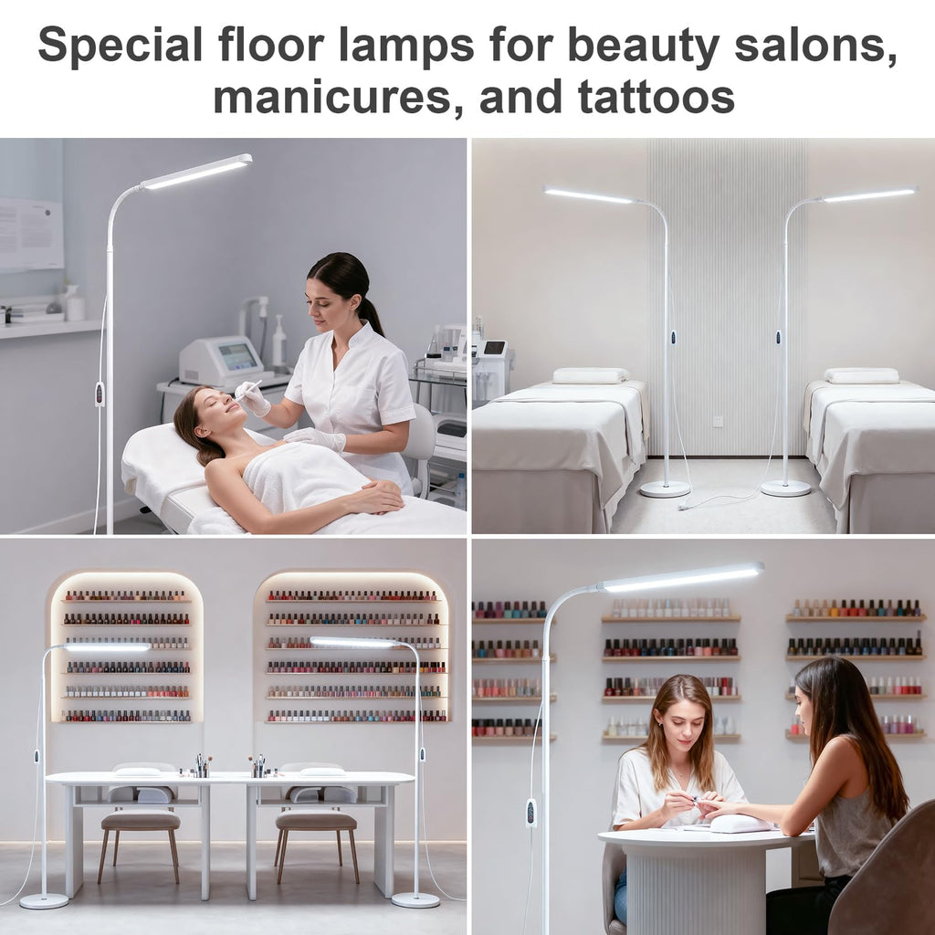 Bright 12W LED Eye Protection Dimming Reading Floor Lamp