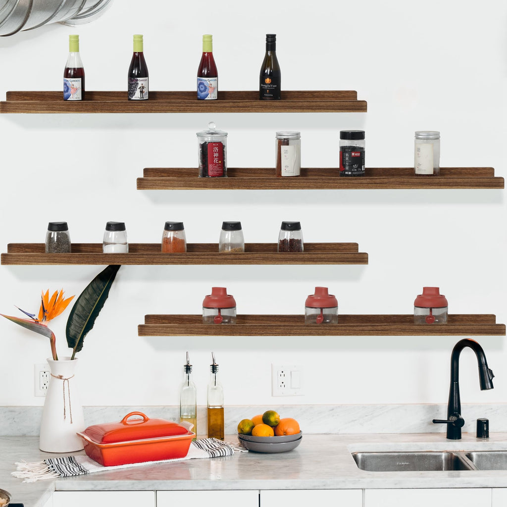 Picture Ledge Shelf, Floating Shelves for Wall, Photo Shelves With Lip