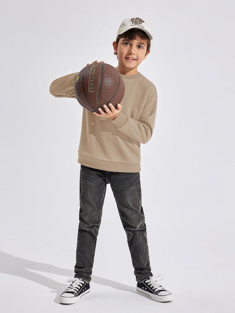 Boys Sweatshirts Kids Crewneck Long Sleeve Shirt Pullover Sweater