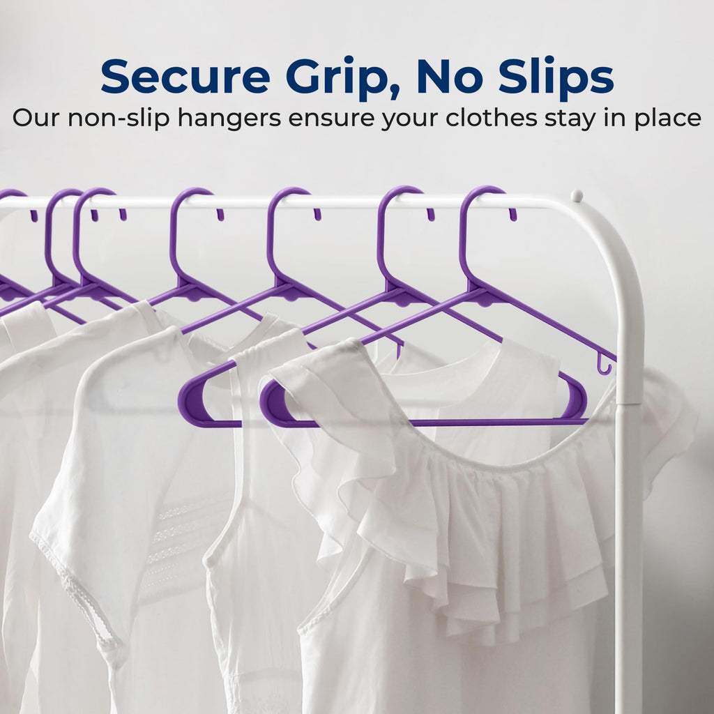 Premium 20 Pack Plastic Hangers, Lightweight, Durable, Space Saving Clothes Organizers, Suitable for Shirts