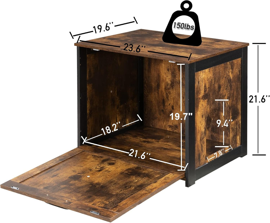 Cat Litter Box Enclosure, Hidden Litter Box Furniture, 23.6 Inches