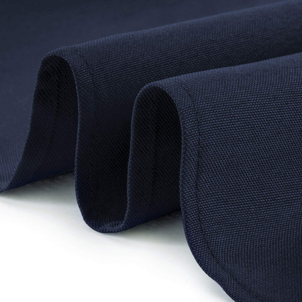 10 Premium 90" Round Tablecloths for Wedding/Banquet/Restaurant - Polyester Fabric Table Cloths - Navy Blue