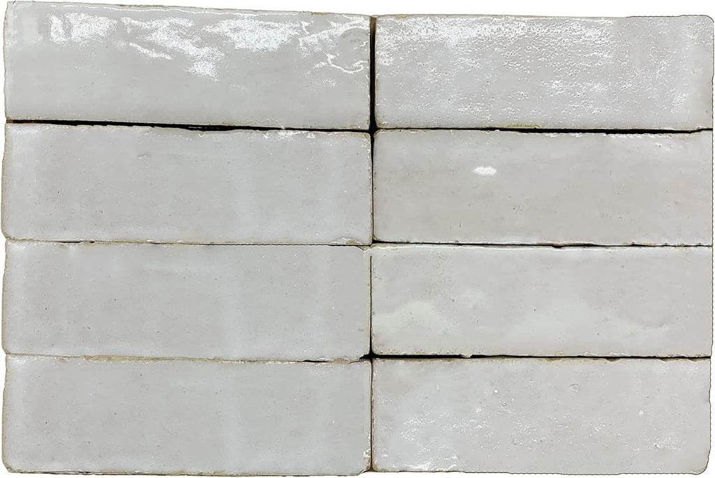 Mosaic & Tile House Handmade 6x2-in. Solid Color Off-White, MSC06-01