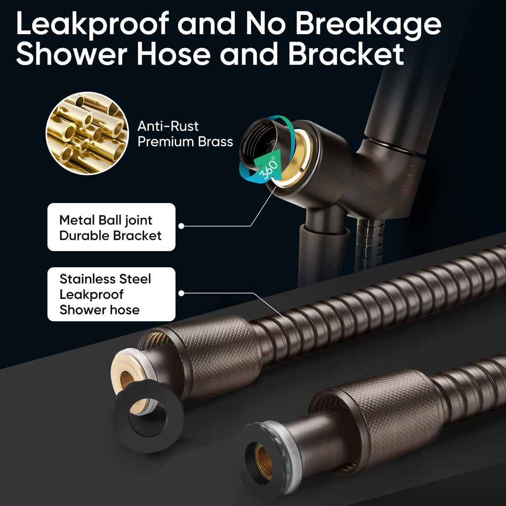 9 Spray Modes Handheld Shower Head, Water-Saving, ORB