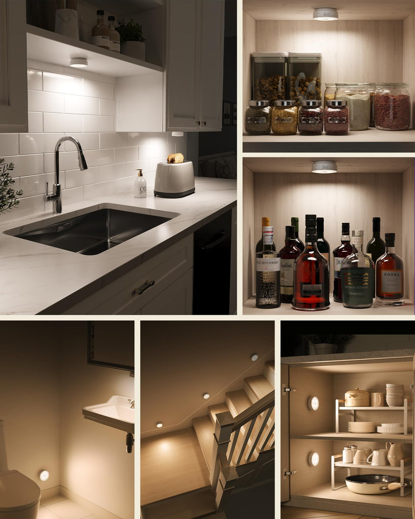 Motion Sensor Closet Lights, LED Puck Lights