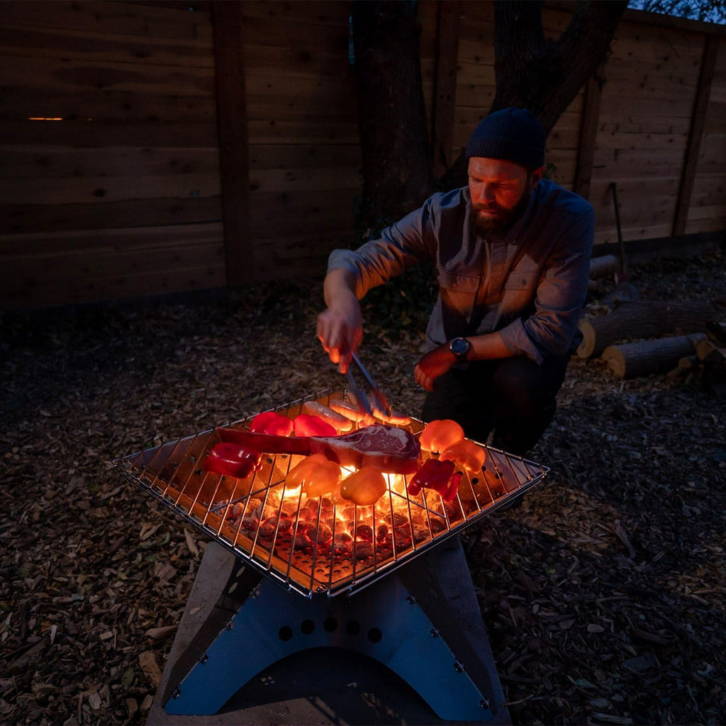 Flatfold Fire Pit - XL | Portable Stainless Steel Fire Pan