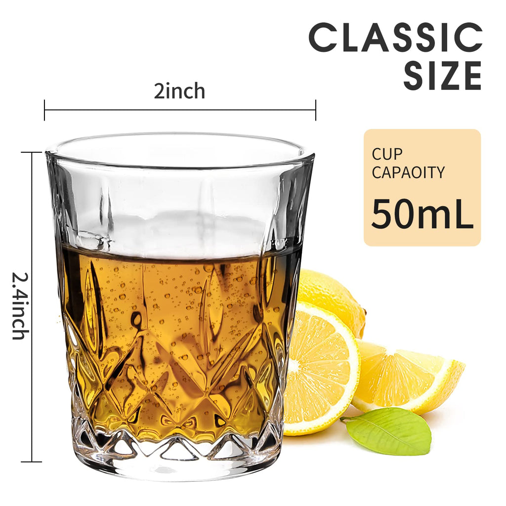1.7 OZ Tequila Shot Glasses, Crystal Cordial Glasses (32)