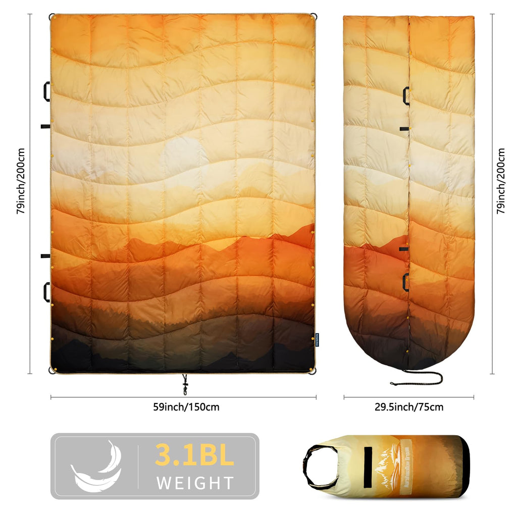 Camping Blanket Puffy Camp Blanket Large Outdoor Blanket