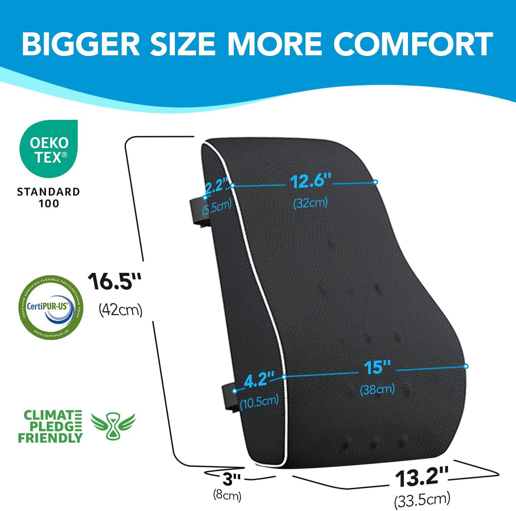 Lumbar Support Pillow Chair,Mothers Day Gifts for Mom, Back Support Pillow for Car, Office Supplies, Chair Cushions