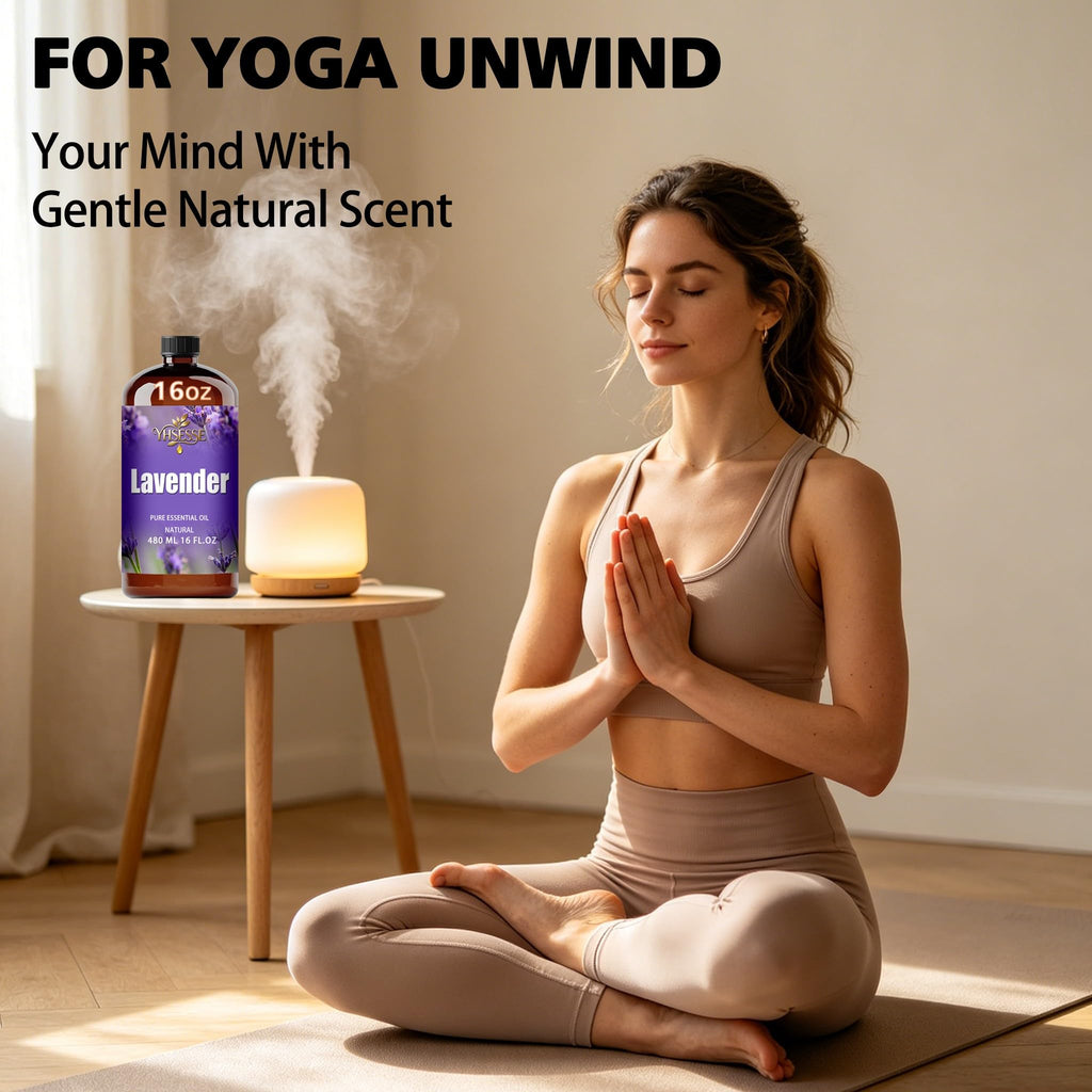 Lavender Essential Oil for Diffuser Massage Bath, Lavender Oil - 16.33 fl oz