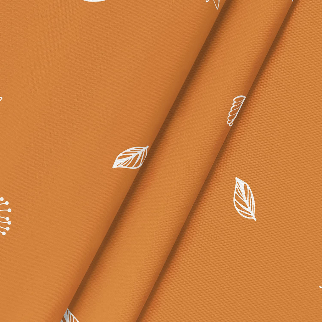 Fall Tablecloth 90 x 90 Inch Round Thanksgiving Orange