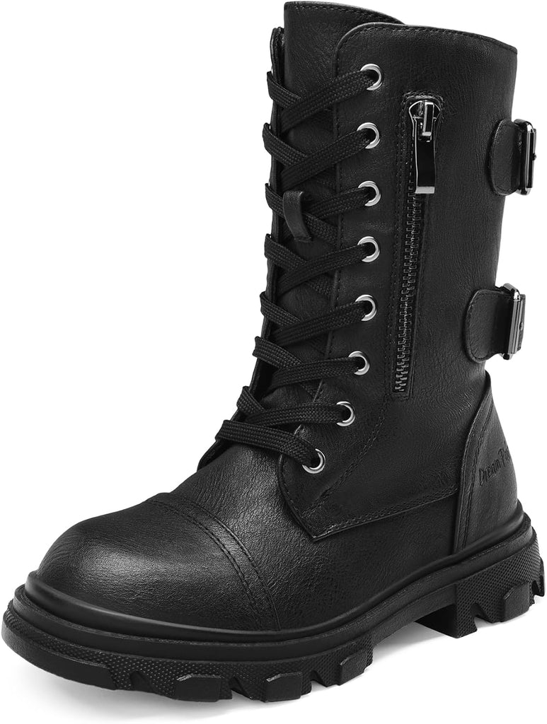 Girls Combat Ankle Boots