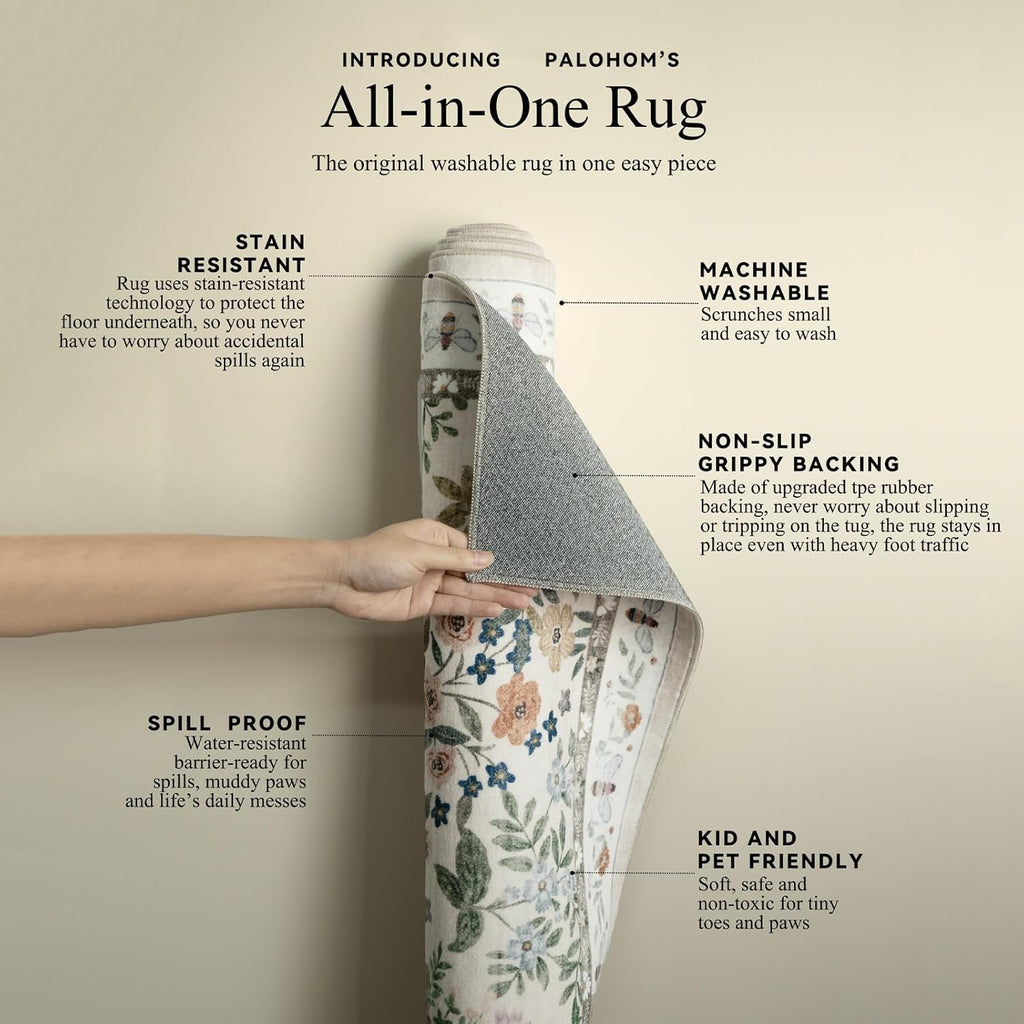 Washable Kitchen Rug Runners s: 2'6"x8' Bedroom Rug Non Slip Low Pile Soft Stain Resistant Floor Carpet Runner Rug