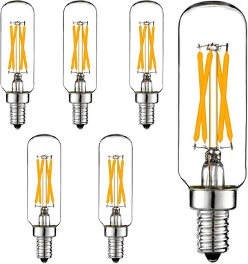 T6 E12 LED Candelabra Bulbs,4W 40W Equivalent,2700K Warm White