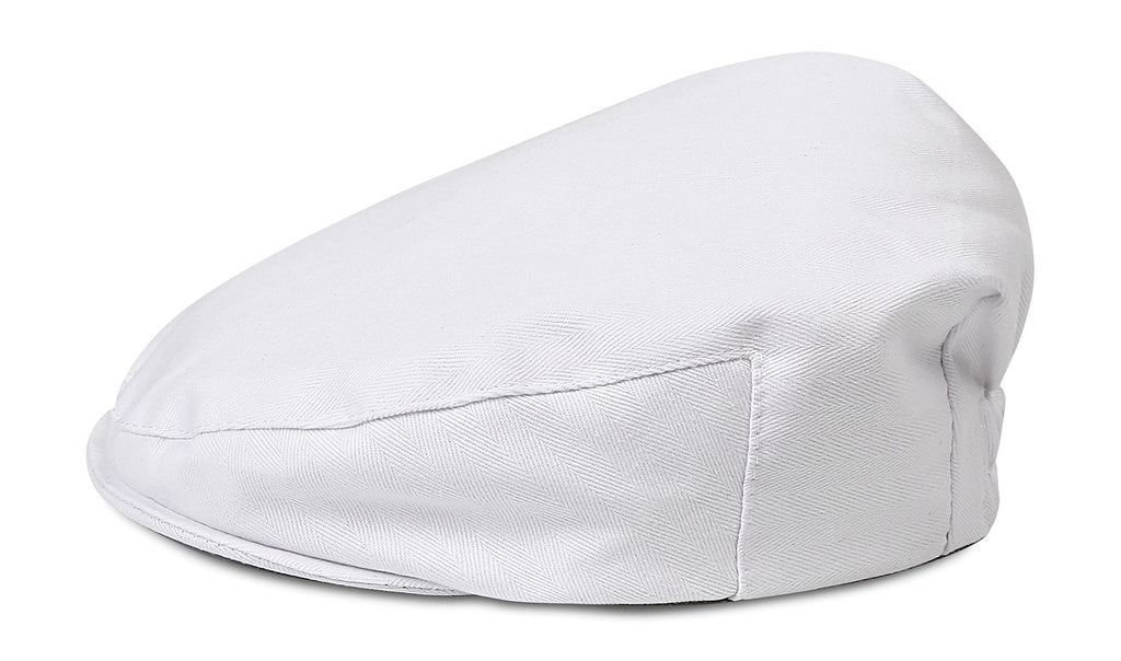 Infant White Driver Caps Vintage Boy Christening Hat