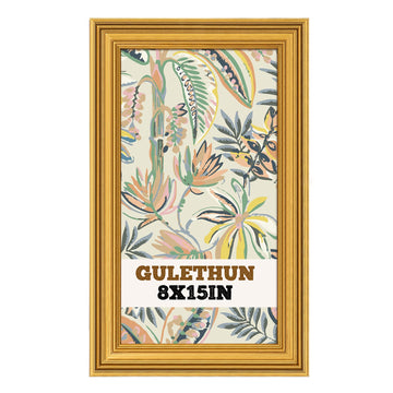 8x15 Frame, Transitional Modern Picture Frames, Gold Vintage Photo Frame