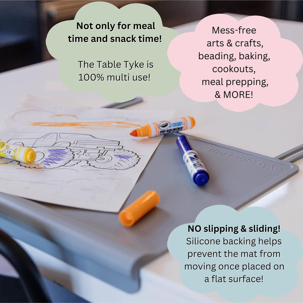 Silicone Suction Baby Placemat with Edge Bumper, Sage Green