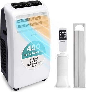 Portable Air Conditioner with Heat & Built-in Dehumidifier 12,000 BTU