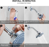 5-Mode High Pressure Shower Head - The Washington Post, NBC News, Today TV Show Recommended