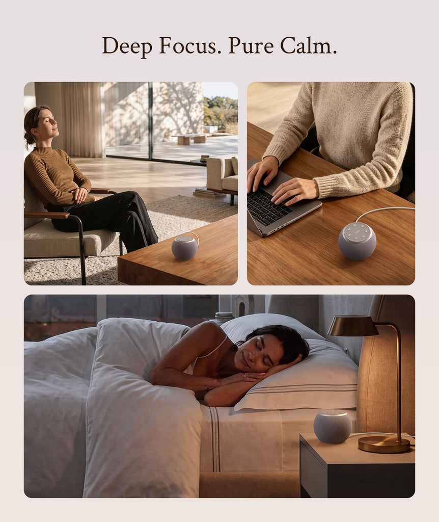 Sound Machine, White Noise Machine, Ultimate Noise Masking for Sleep