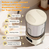 Portable Mini Washing Machine, 2L USB Rechargeable 3000mAh with Spin Dry Basket, 3 Modes Blue Light Cleaning, Compact