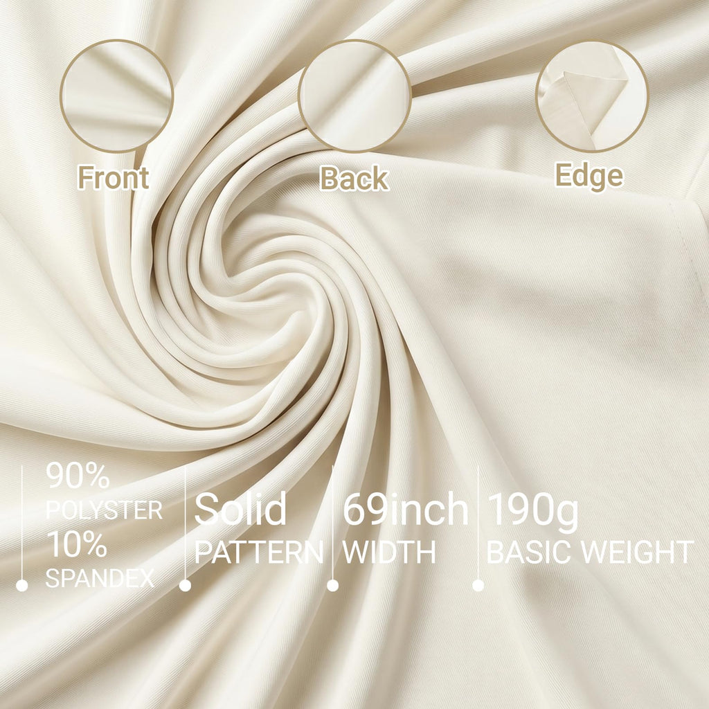 UPF 30+ 69" Wide Nylon Spandex Fabric, 3 Yards, Oatmeal