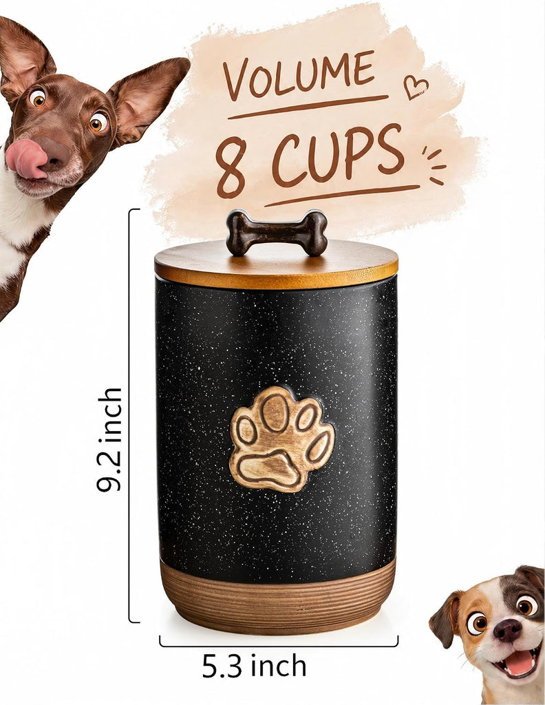 Dog Treat Container Airtight Seal, Training Dog Treat Jar with Lid