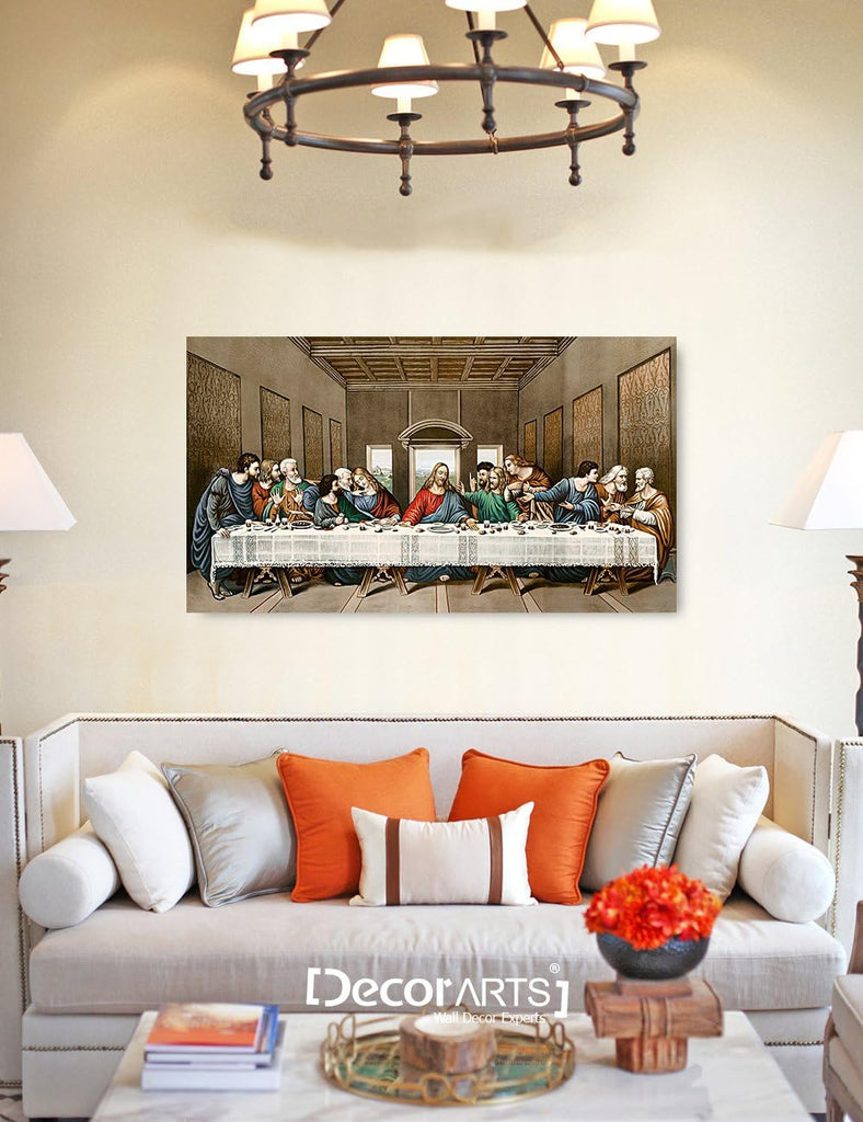 The Last Supper, Leonardo da Vinci Classic Art Reproductions. Giclee Canvas Prints Wall Art Decor x1.5