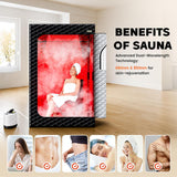 Viconor Infrared Sauna Box, Portable Steam Infrared Sauna Tent with Red Light Therapy for Home