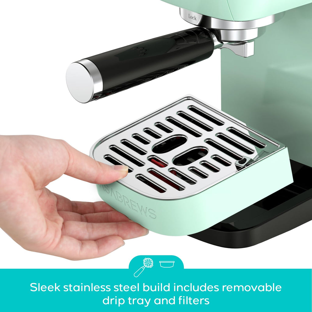 Essential Espresso Machine, Stainless Steel Espresso Maker