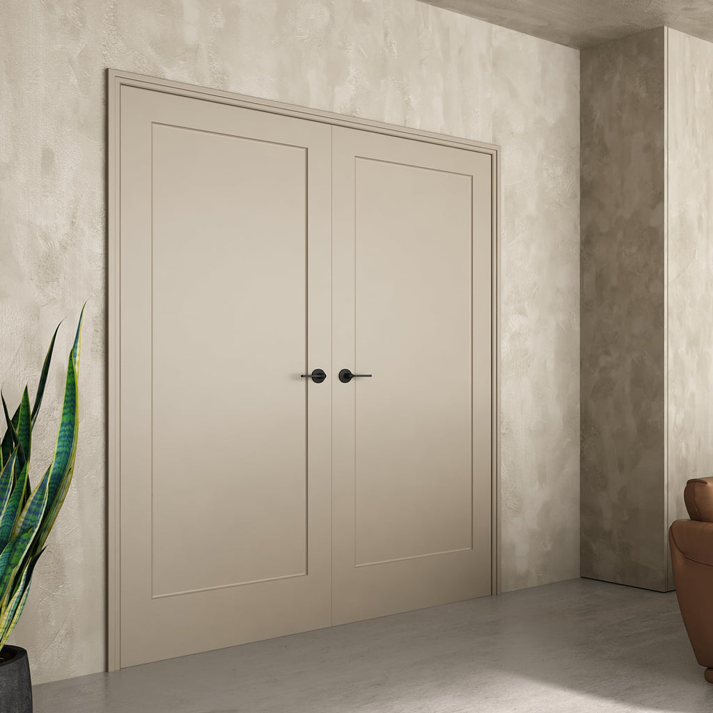 28"x80" 1-Panel White Primed Hollow Core Interior Molded Door Slab