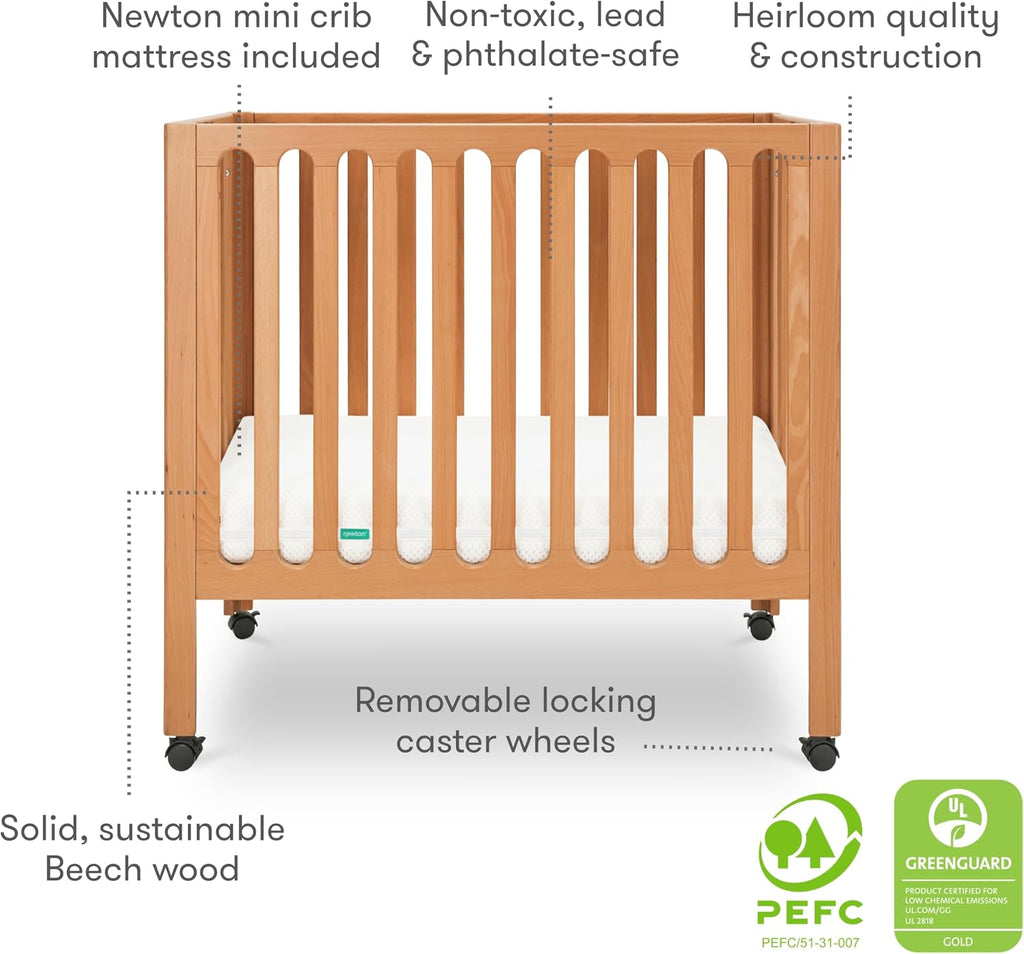 Mini Crib Mattress, Breathable & Washable, 24x38