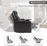 Flieks Power Motion Recliner with Ambient Lighting, USB Charge Port, 2 Convenient Cup Holders