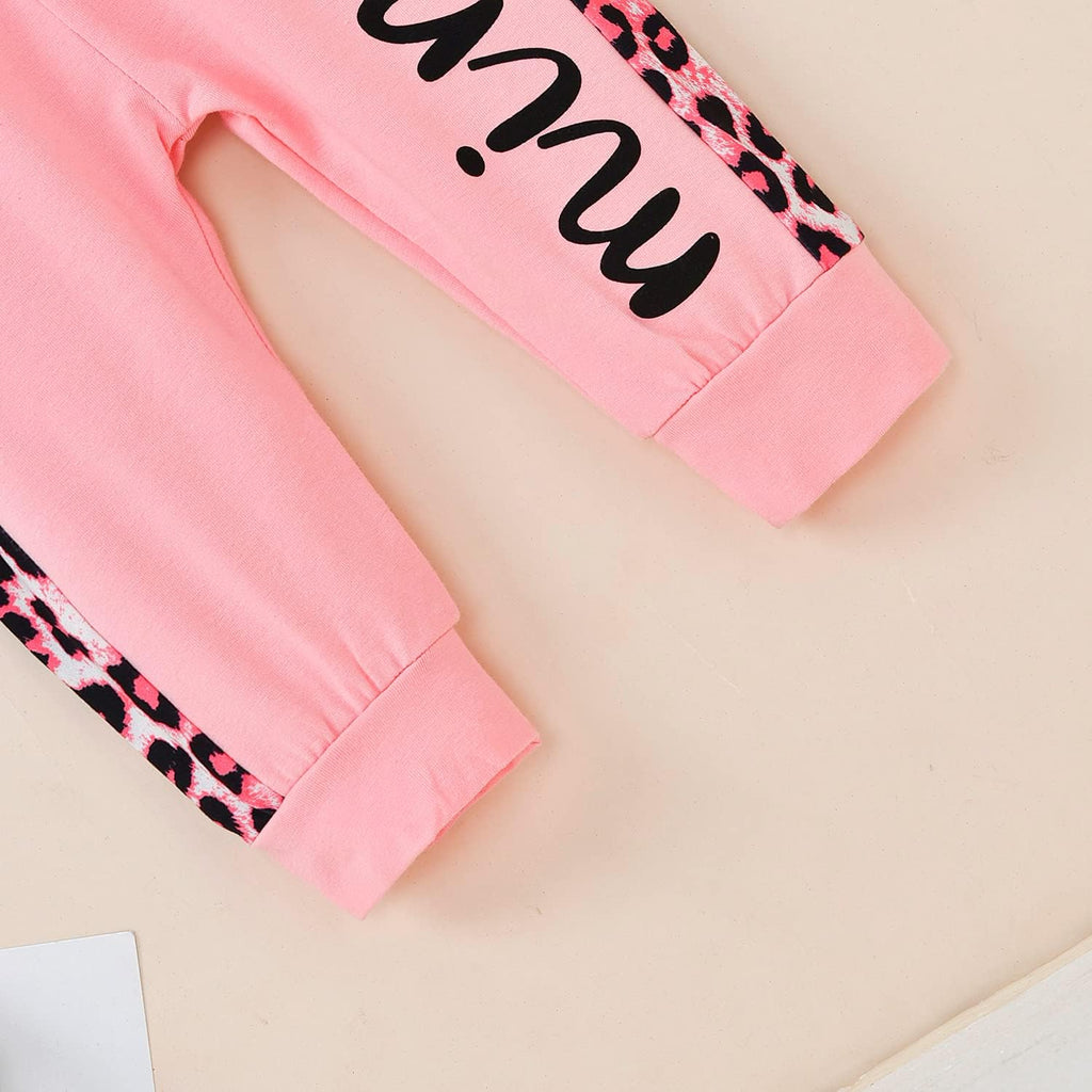 Baby Girl Long Sleeve Infant Hoodie Romper Pants Outfit