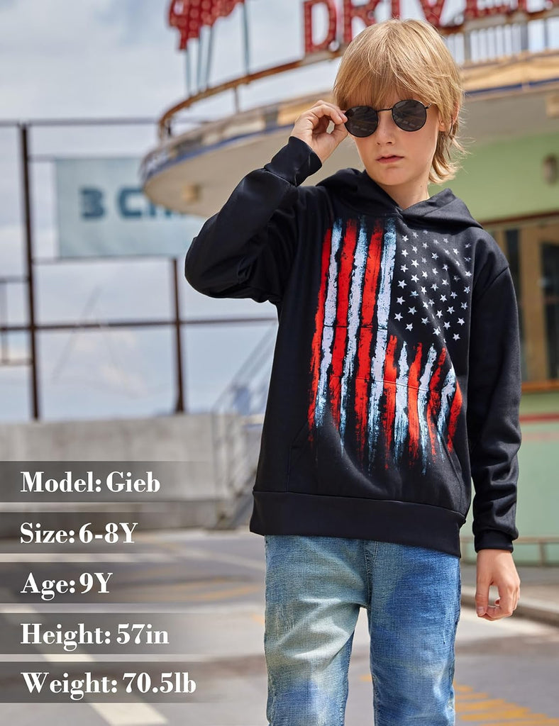 Boys Girls Warm Fleece Hoodies Sweatshirt with Pockets