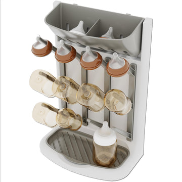 Baby Bottle Drying Rack,Space Saving Countertop Drying Rack for Baby Accessory & Pump Parts,Suction Cup Wall Mounted