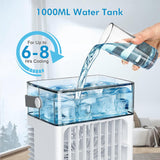 Portable Air Conditioners, 4-Speed Mini Air Conditioner, 3-in-1 Personal Cooling Fan
