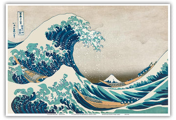The Great Wave off Kanagawa - Mount Fuji Poster Print