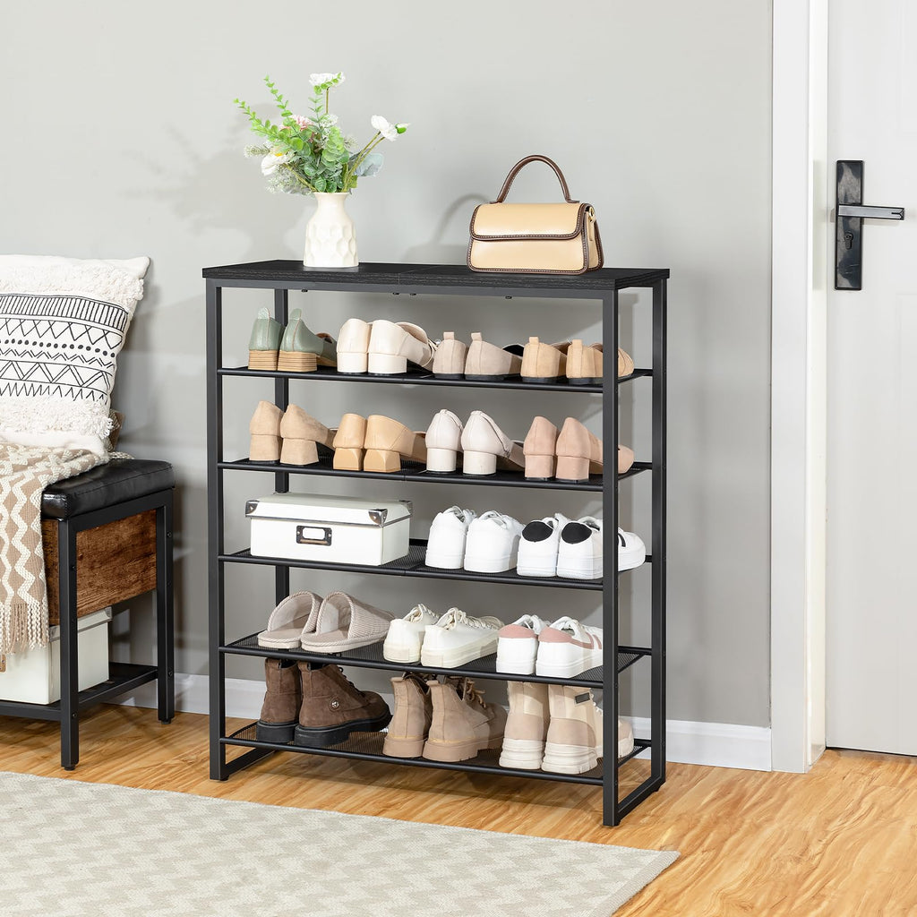 Shoe Rack, 6-Tier Shoe Organizer, for 18-24 Pairs of Shoes, Large Capacity Shoe Storage Shelf, Durable and Stable