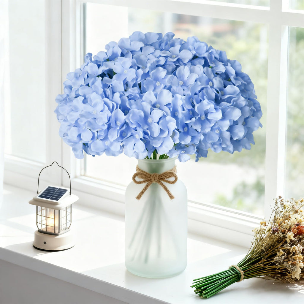 100 Pcs Faux Blue Artificial Bulk Fake