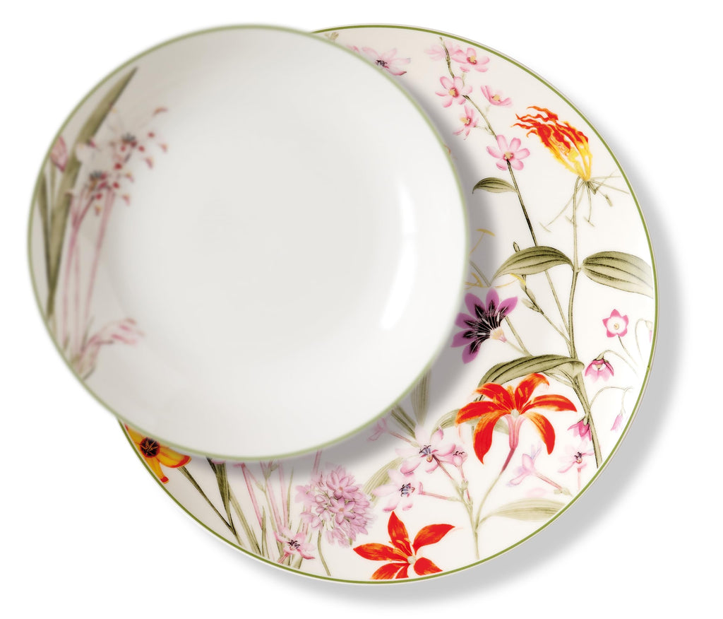 Flora 12-Piece Porcelain Dinner Set