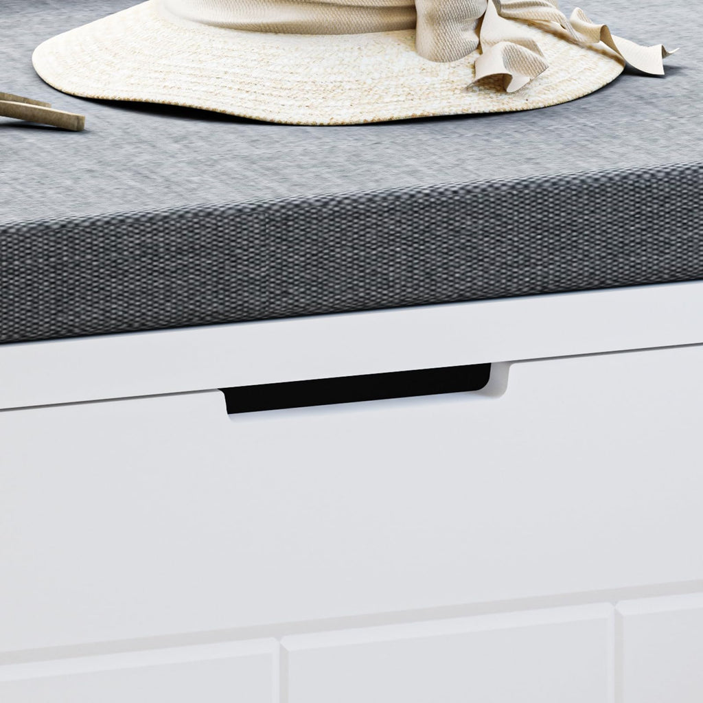L Shaped Corner Storage Bench with Cushion, Breakfast Nook Bench, Kitchen Banquette Dining Seating with Hidden