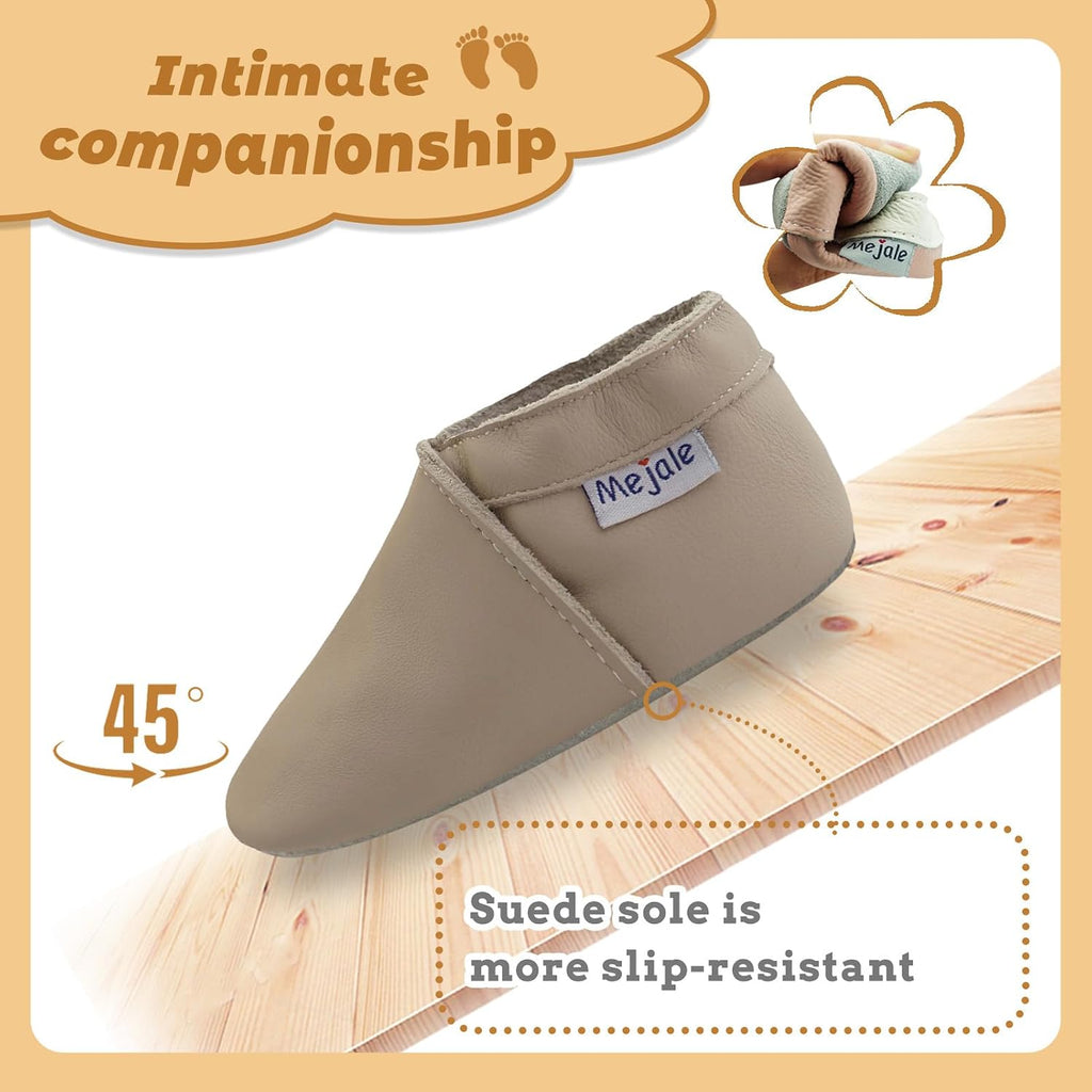 Baby Infant Toddler Shoes Slip-on Soft Sole Leather Moccasins Pre-Walkers