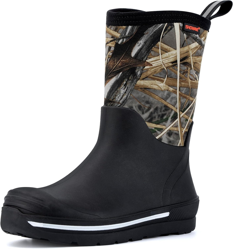 Kid's Rain Boots Waterproof Rubber Mud Boot Boys Girls Insulated Durable Neoprene Outdoor Boots All Seasons