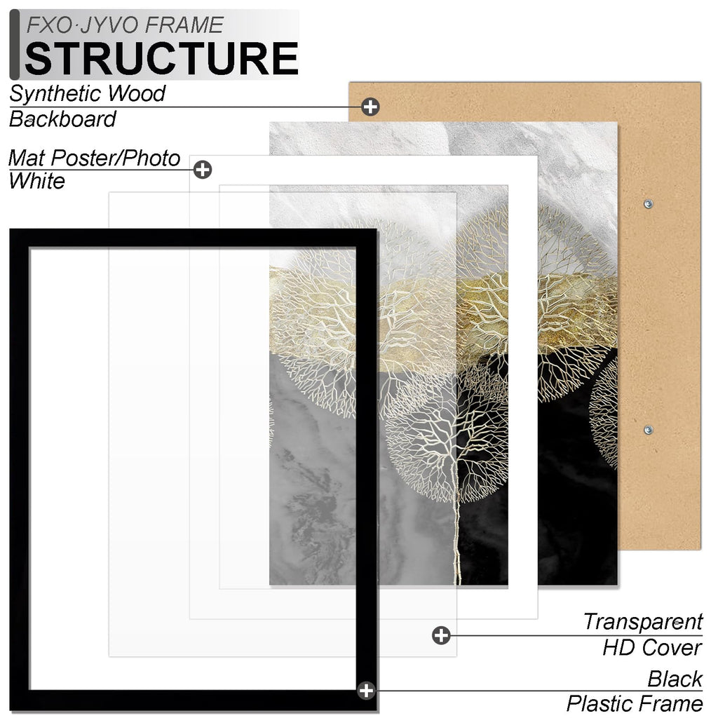 12x18 Picture Frame Set of 6 for Photo Poster Horizontally/Vertically