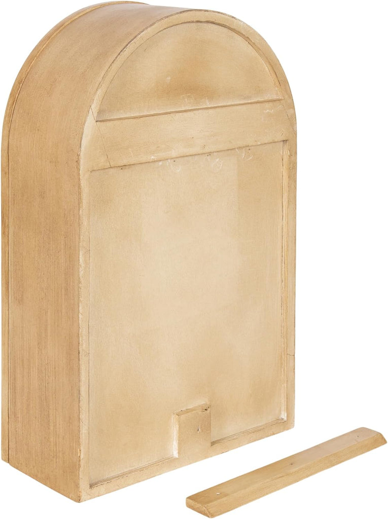 Ori Transitional Cane One-Door Arched Wall Cabinet, 15 x 8 x 24, Natural, Decorative Rattan Wall Storage Cabinet with