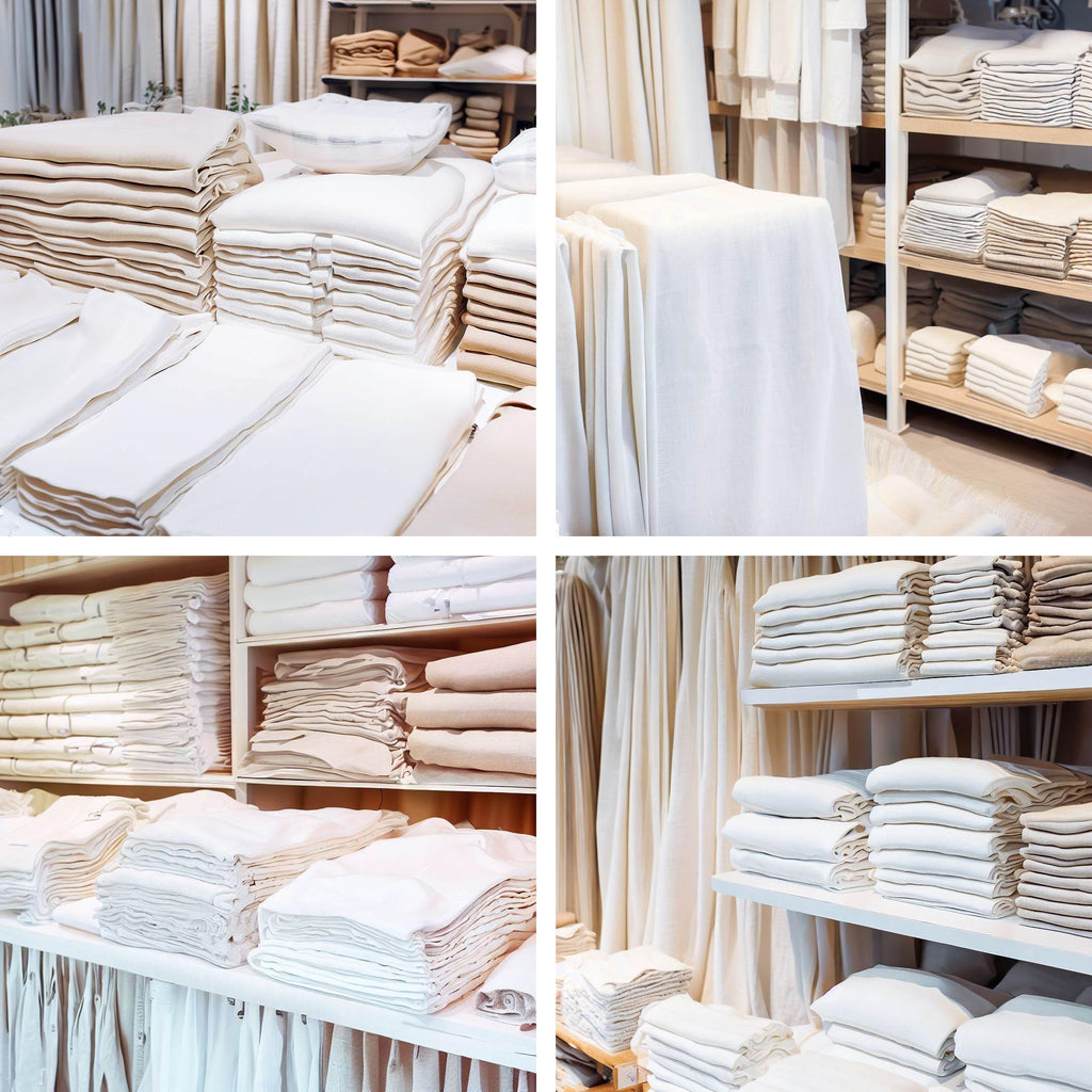 Linen Fabric | Natural Linen Cloth | Embroidery, Sewing | Soft, Breathable | 55" Wide | 70% Linen, 30% Rayon | Hemp