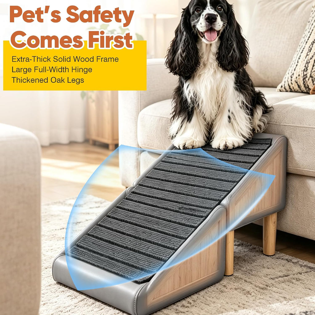 Dog Ramp for Couch, 16" H Ottoman Stairs for Small Dogs